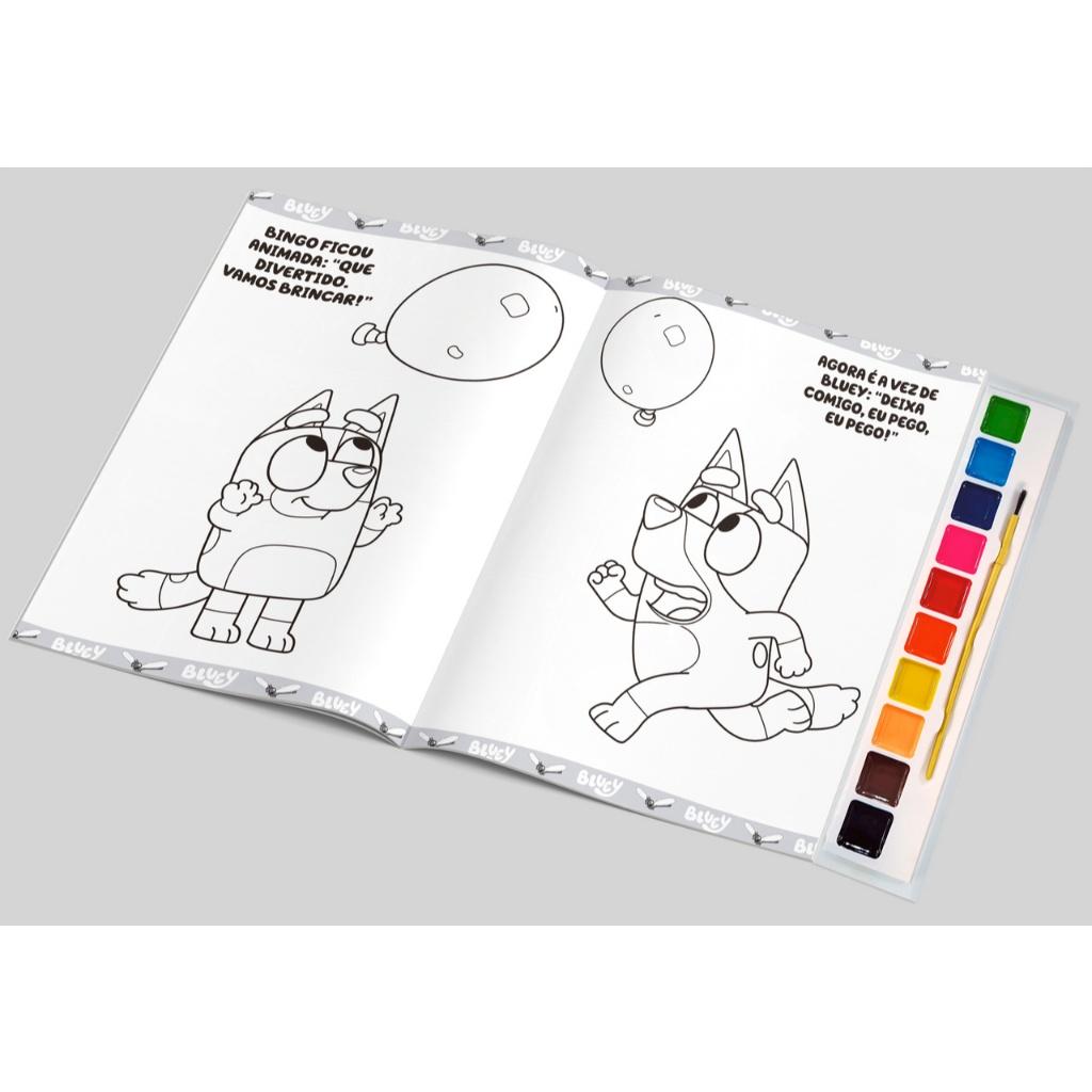 Bluey Prancheta Para Pintar Com Aquarela