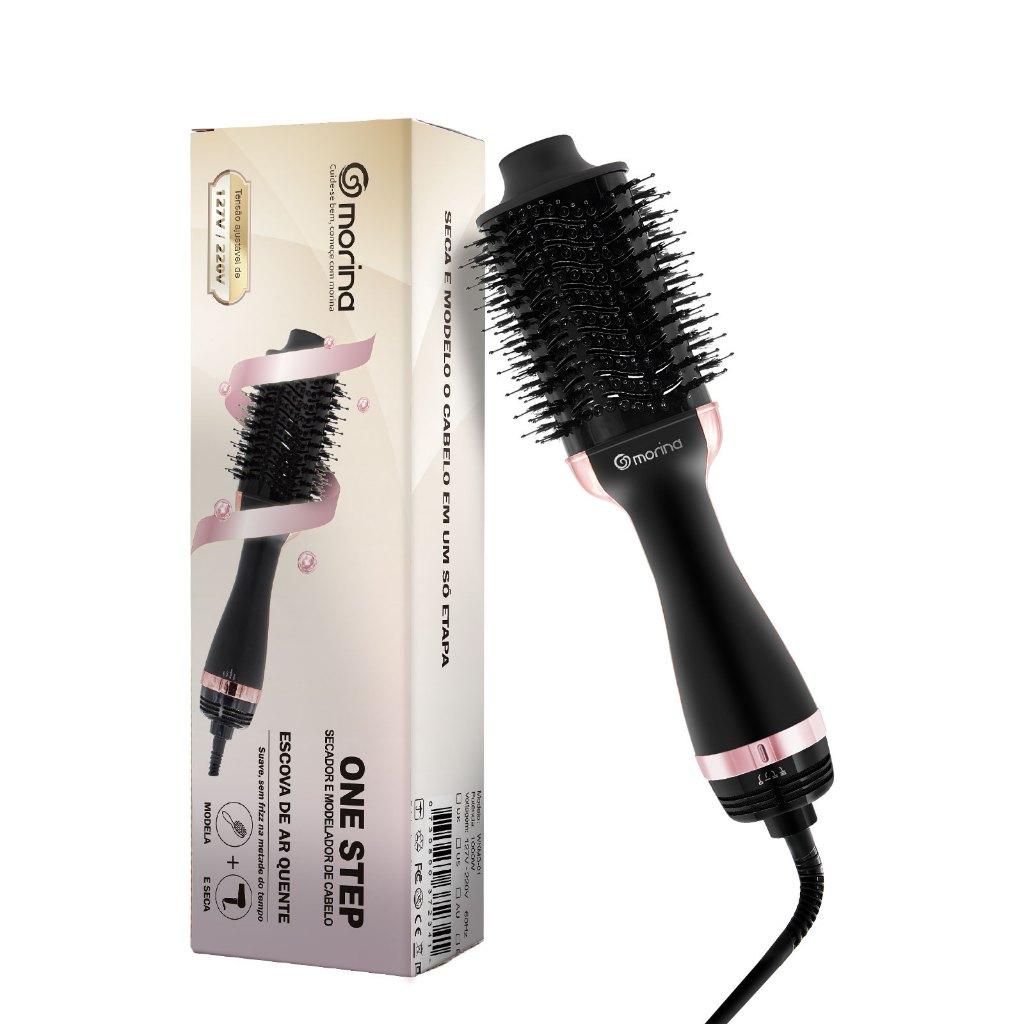 Morina Escova Secadora Alisador Elétrica Quente Cabelo Com 3 Em1 Hair Styler 127v/220v