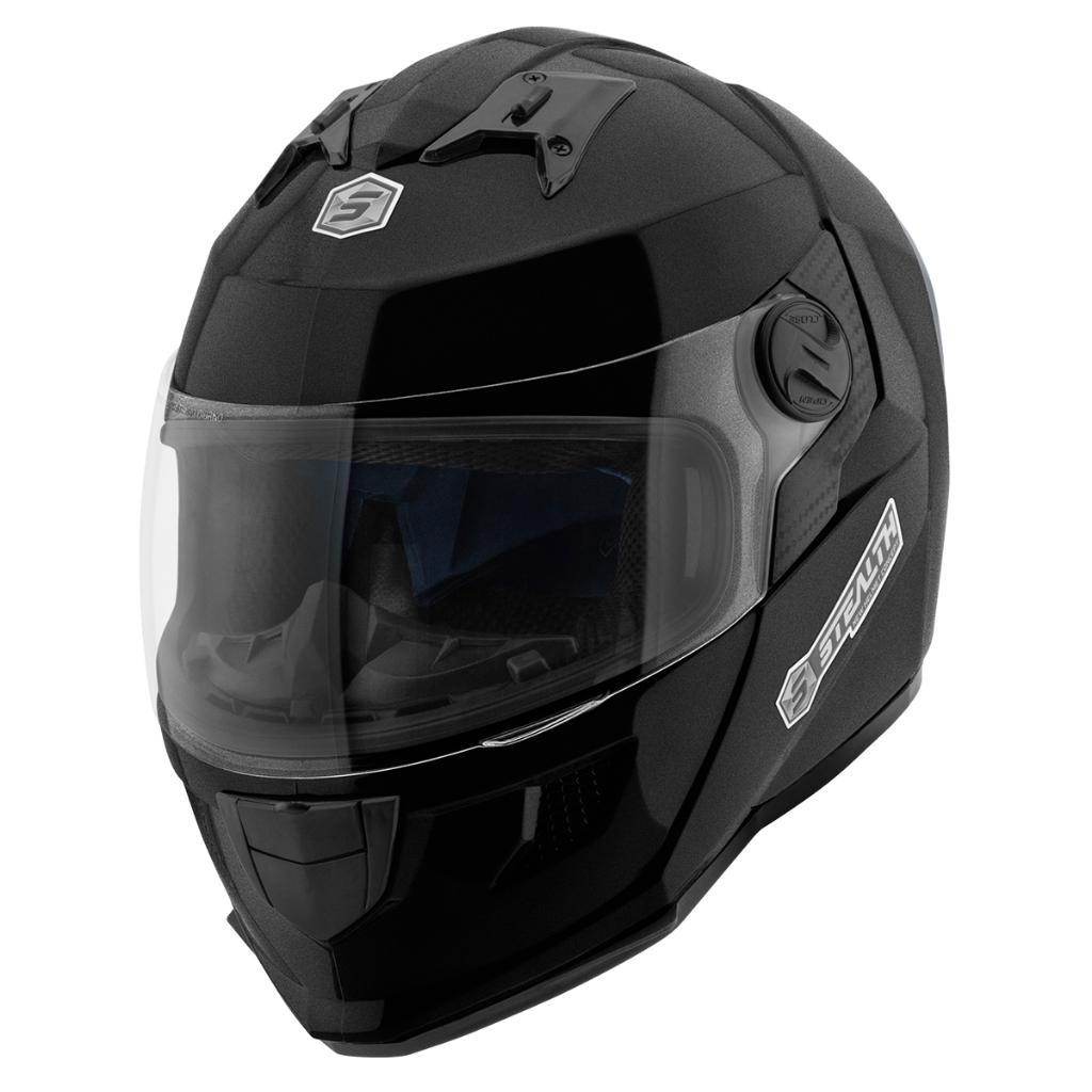 Capacete Fechado Masculino E Feminino PRO Tork Stealth Solid Pintura Brilhante Viseira Cristal