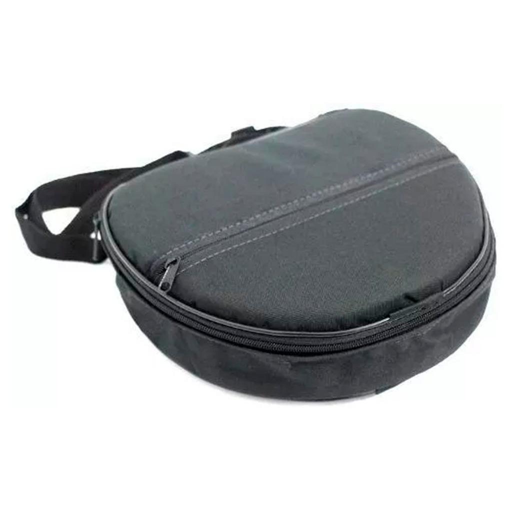 Capa Bag Bolsa Para Pandeirola Meia Lua Luxo Almofadada Bk