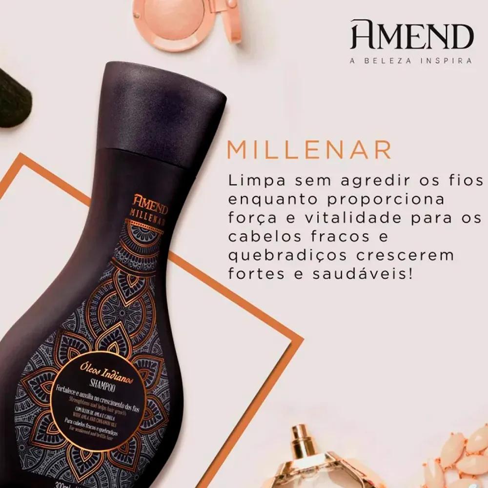 Amend Shampoo Millenar Óleos Indianos 300ml