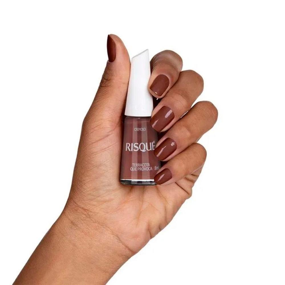 Esmalte Risqué Cremoso Terracota Que Provoca