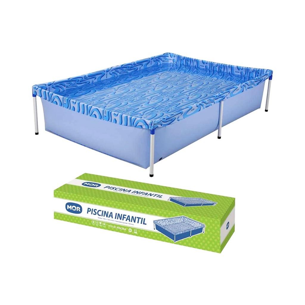 Piscina Retangular Pequena Mor 1000 Litros - Portátil