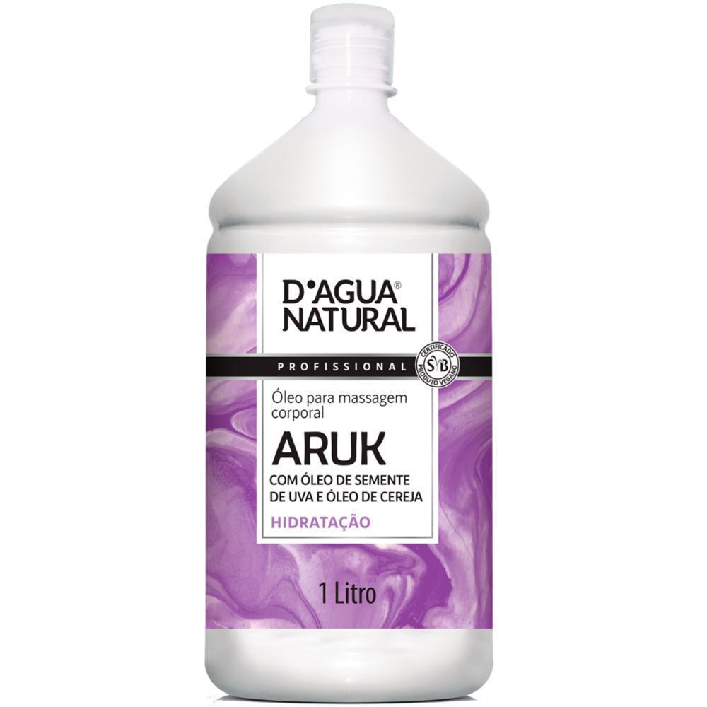 Óleo De Massagem Dagua Natural Aruk Semente De Uva E Cereja 1L Hidratação