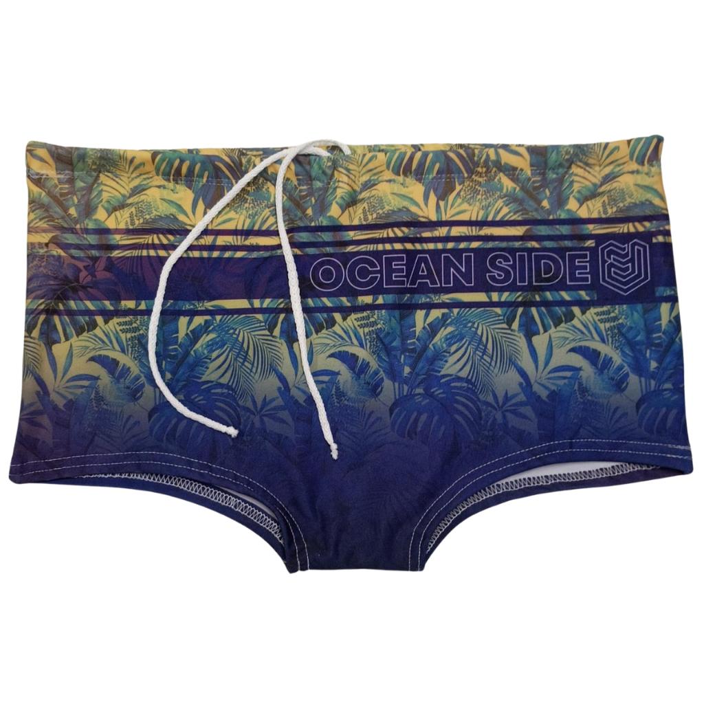 Sunga Masculina Boxer Com Forro Adulto Estampada Praia Para Natação