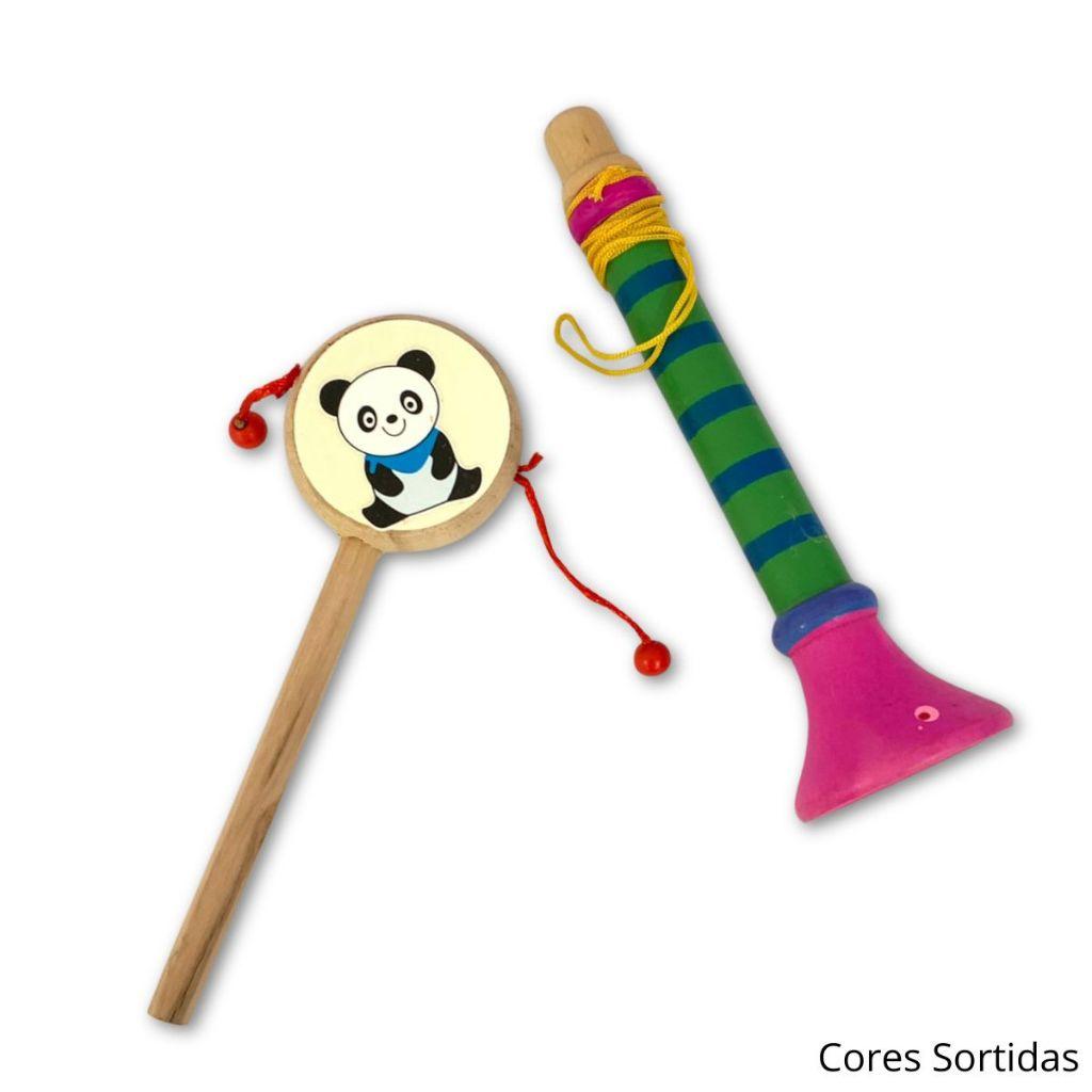 Instrumentos Musicais Pedagógico Mdf 9 Pçs Brinquedos Musicais Para Crianças Educativo Bebê