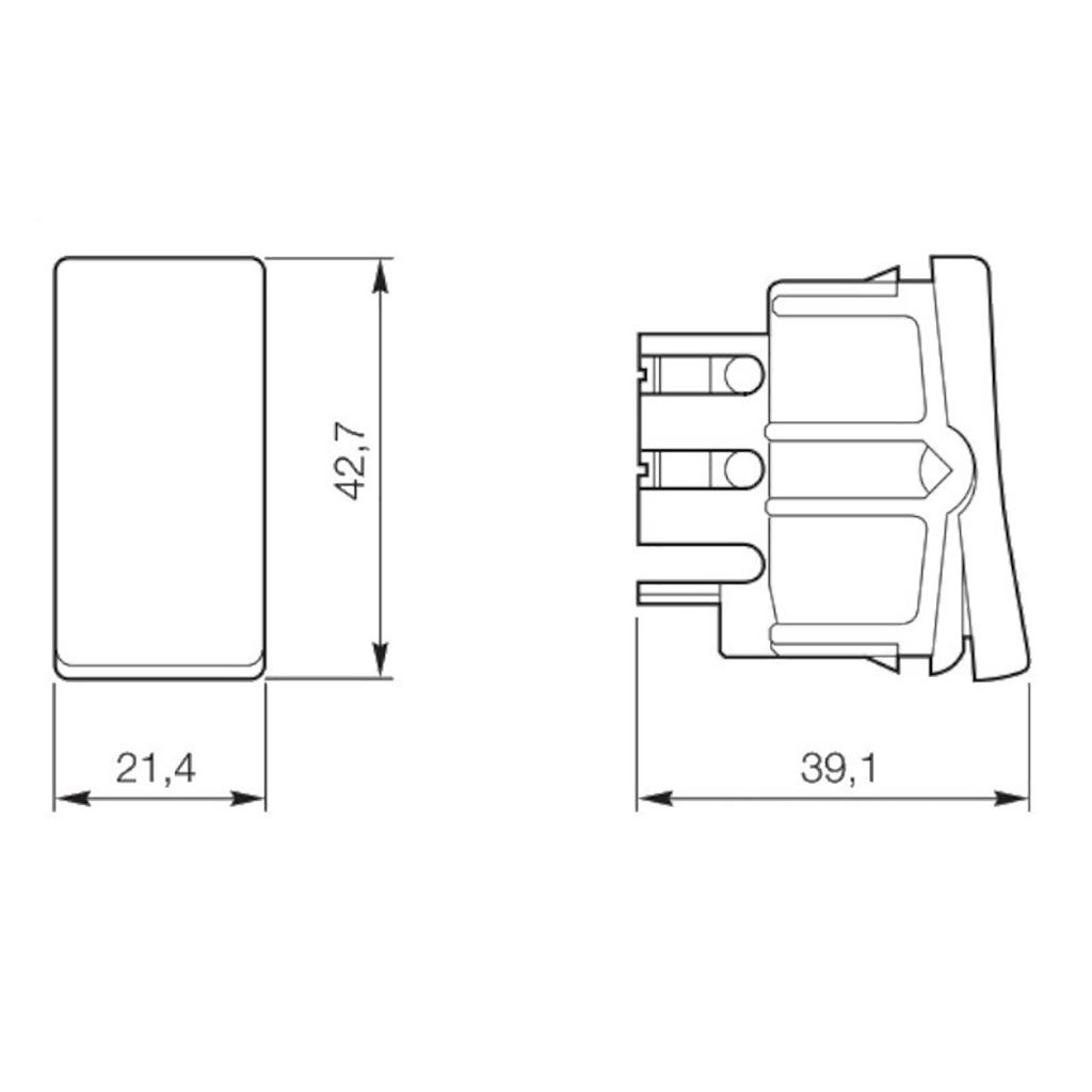 Modulo Int Simples Branco 10a 250v Pial PLUS