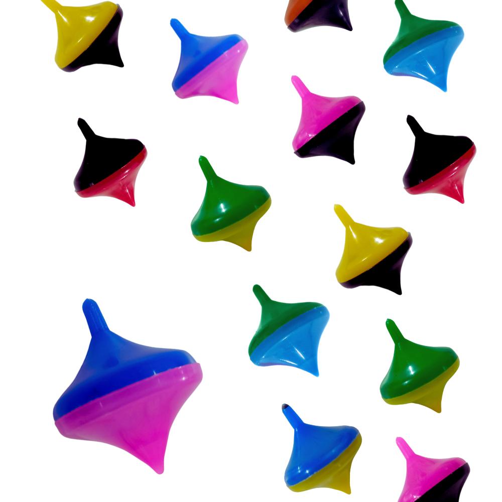 30 Mini Pião Brinquedo Surpresa Kit Festa Criança Lembrancinha Infantil Prenda Quemersse Colorido