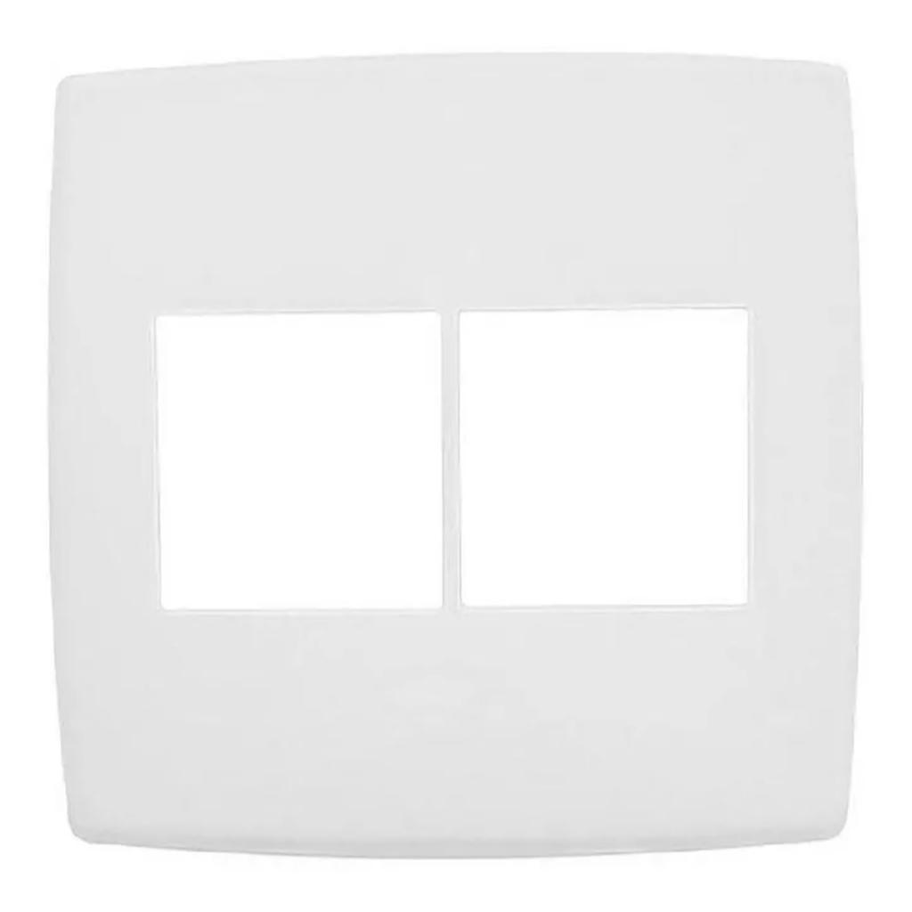 Espelho Placa 2+2 Postos Adjacentes 4x4 Branco Pial PLUS