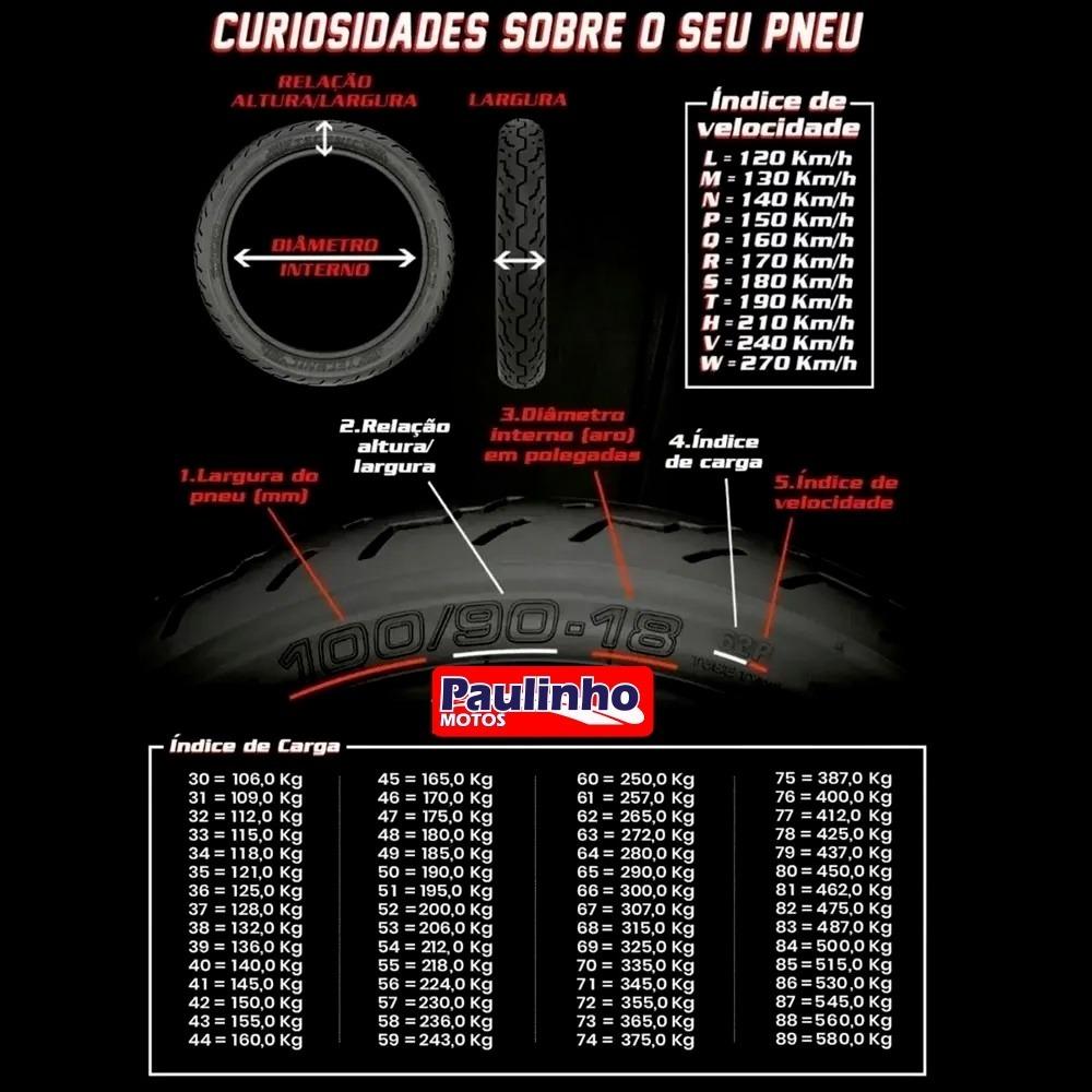 Pneu Moto Maggion Viper 90-90-19 52T Uso Com Câmara Dianteiro Bros 125 150 Xtz 150 Crosser 150 Xre 190
