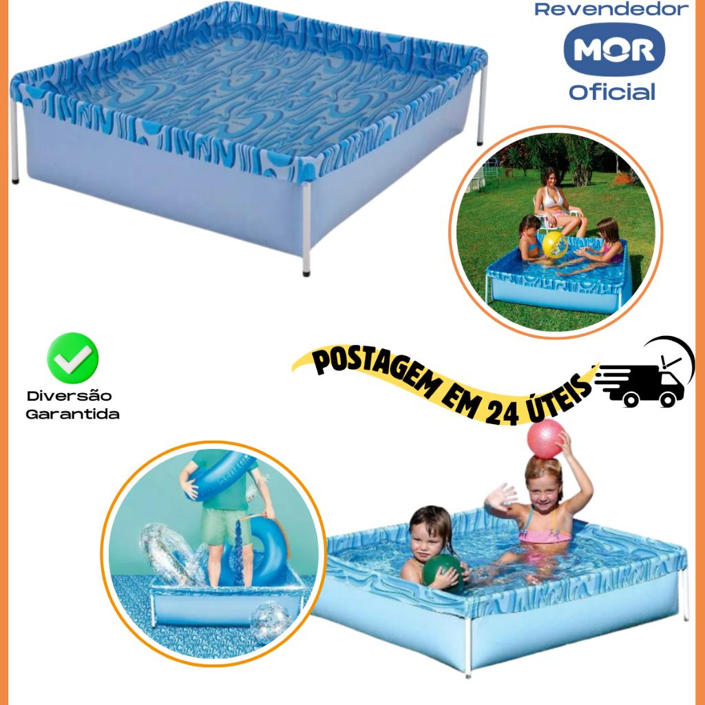 Piscina Retangular Infantil 400 Litros Verão Mor