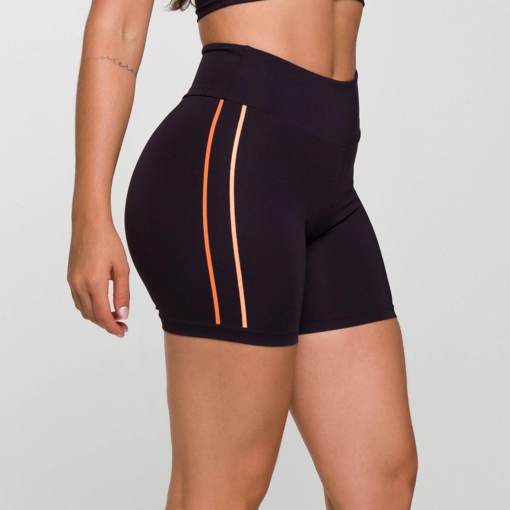 Short Poliamida Fitness Feminino Academia Treino Estampas Variadas Confortável Coleção Concept