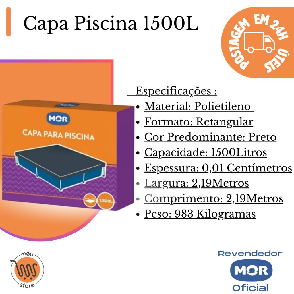 Kit Capa Para Piscina + Forro Para Piscina Infantil 1500 Litros