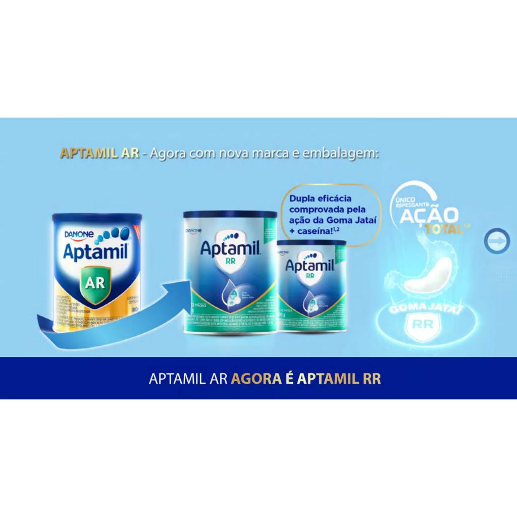 Fórmula Infantil Em Pó Danone Aptamil Rr (ar) Lata 800g
