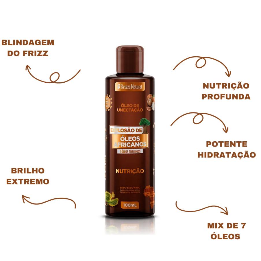 Óleo De Umectação Explosão De Óleos Africanos 100ml Bn.cachos