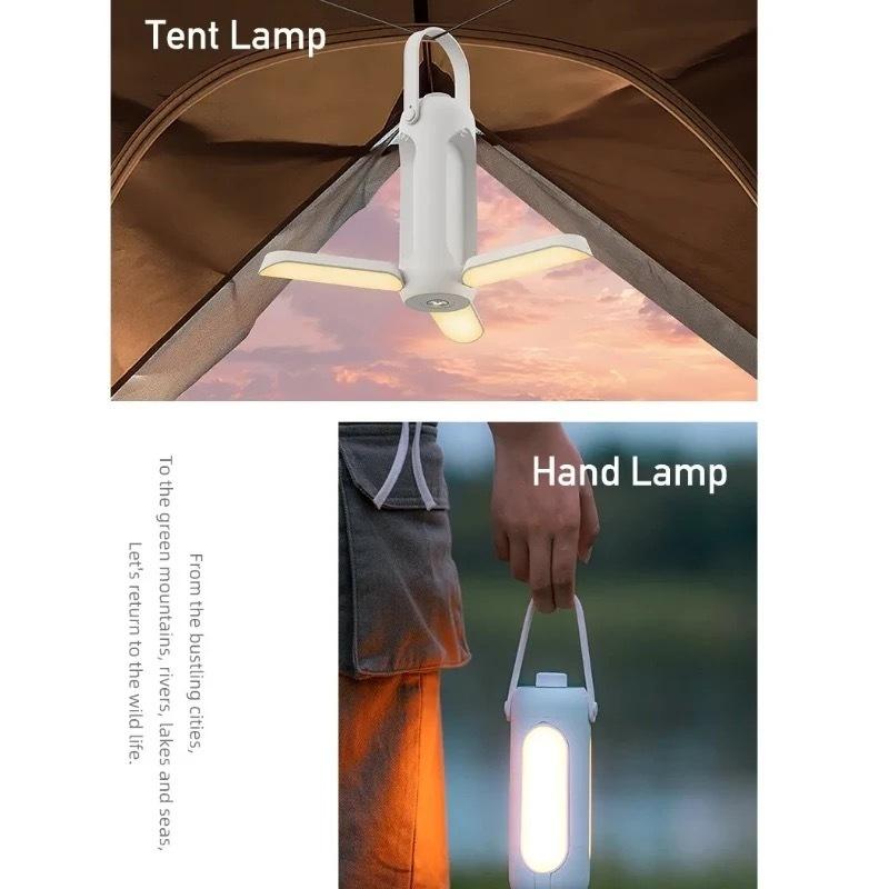 Lanterna Dobrável De Acampamento Camping Recarregável 10W 10000mah
