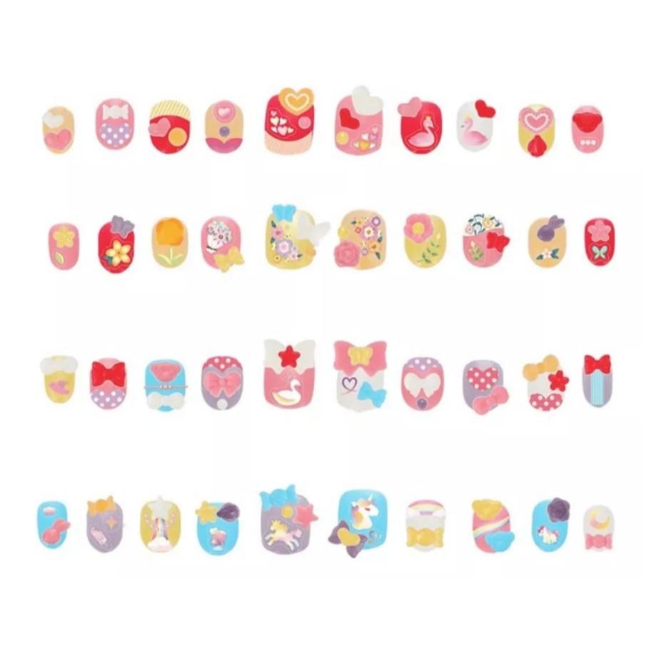 Kit Aquabeads Refil Nail Studio Hearts E Ribbons - Epoch