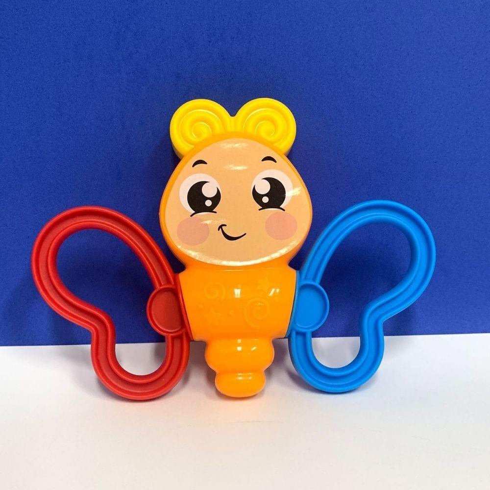 Chocalho Borboleta Roda Crec Chocalho Brinquedo Colorido Chocalho Divertido