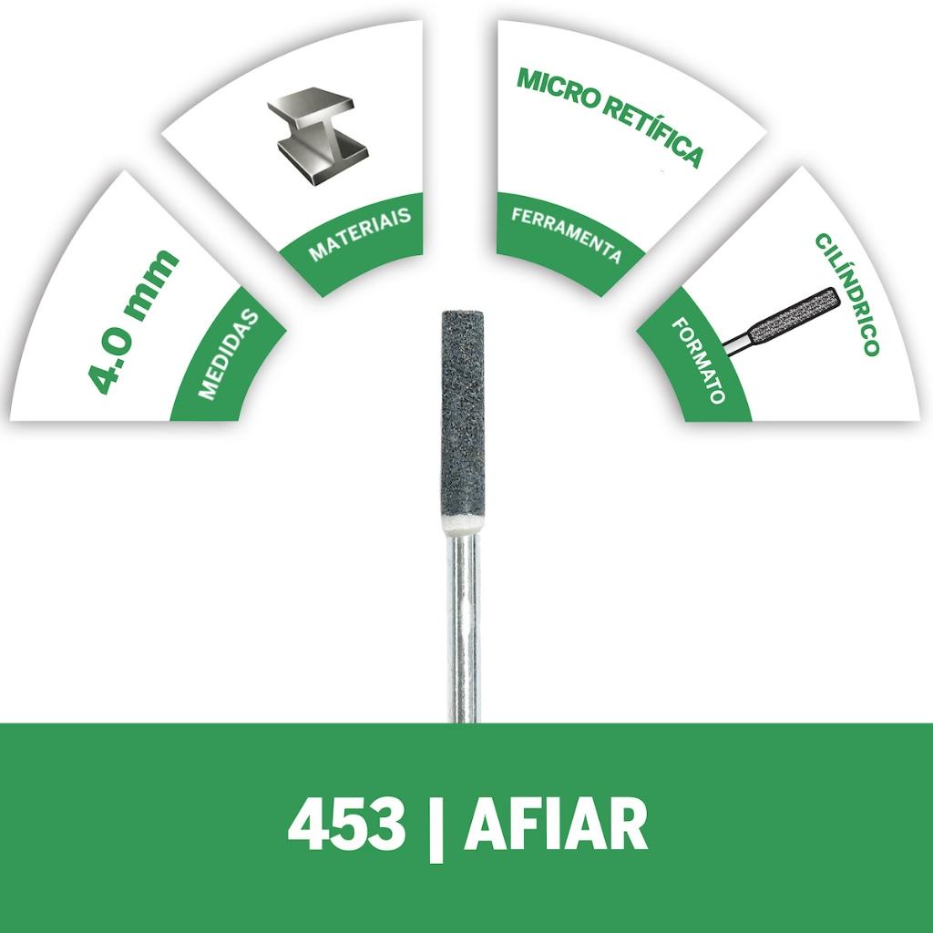 Pedra De Afiar Motosserras 4mm Dremel 453 Com 2 Peças