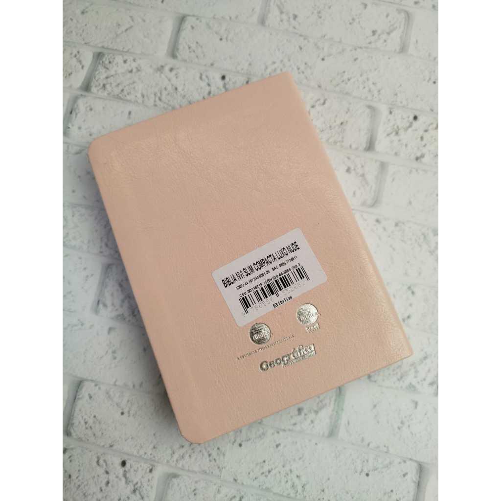 Bíblia Sagrada Slim Compacta Pequena Nvi Luxo Nude