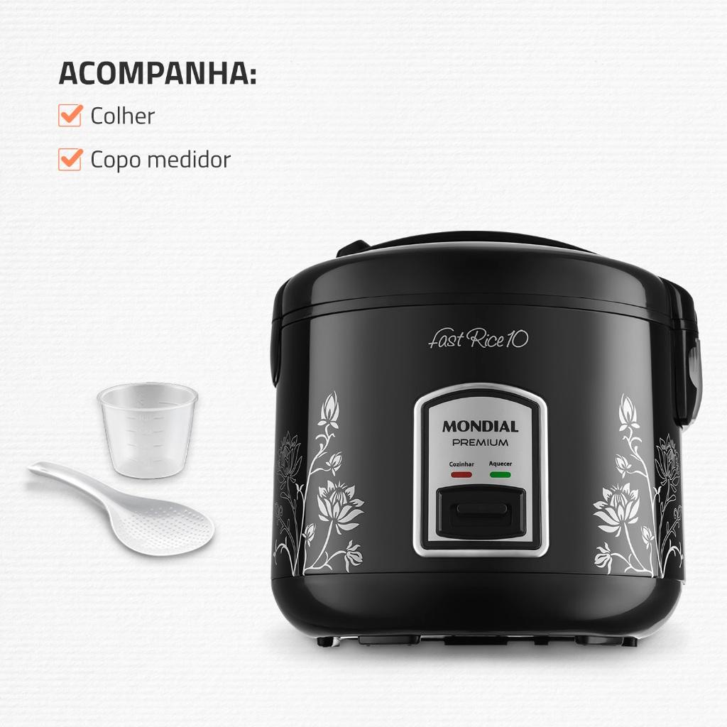 Panela Elétrica De Arroz Pe-44-10x Mondial 700W 10 Xícaras