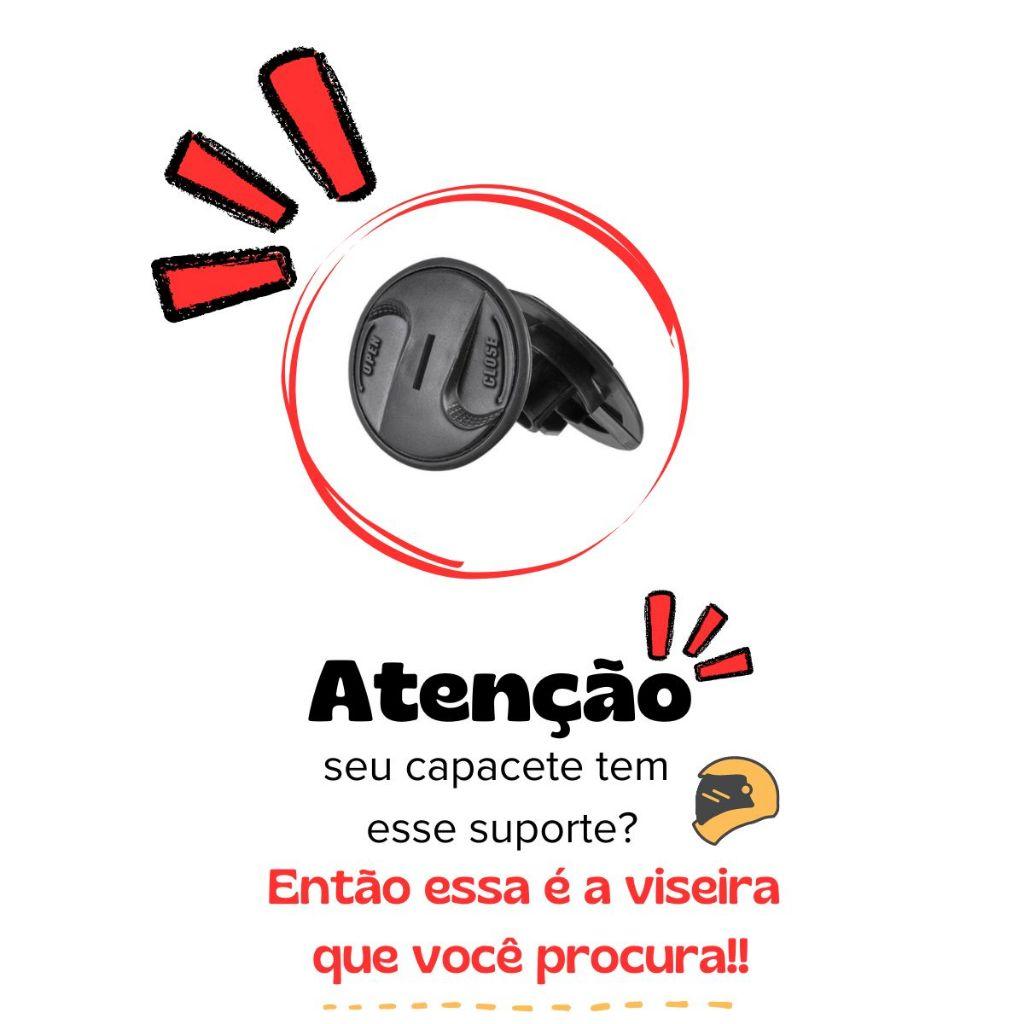 Par De Viseiras Capacete Fechado PRO Tork R8/New Liberty 4 Fume E Cristal