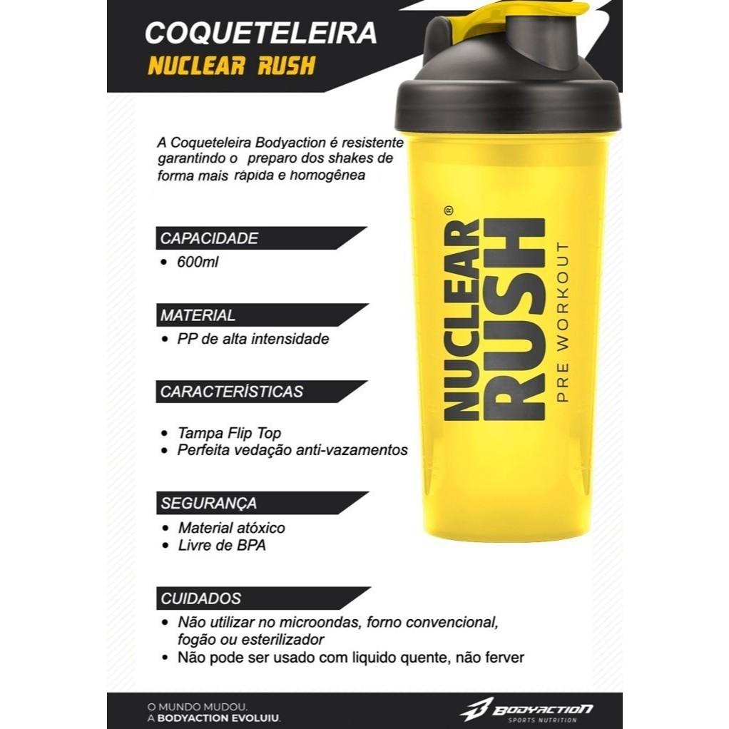 Coqueteleira Shaker Academia 600ml Bodyaction