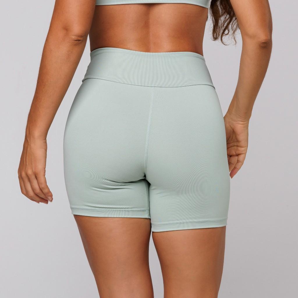 Short Fitness Feminino Bermuda Academia Poliamida Básico Liso Lot Fitness