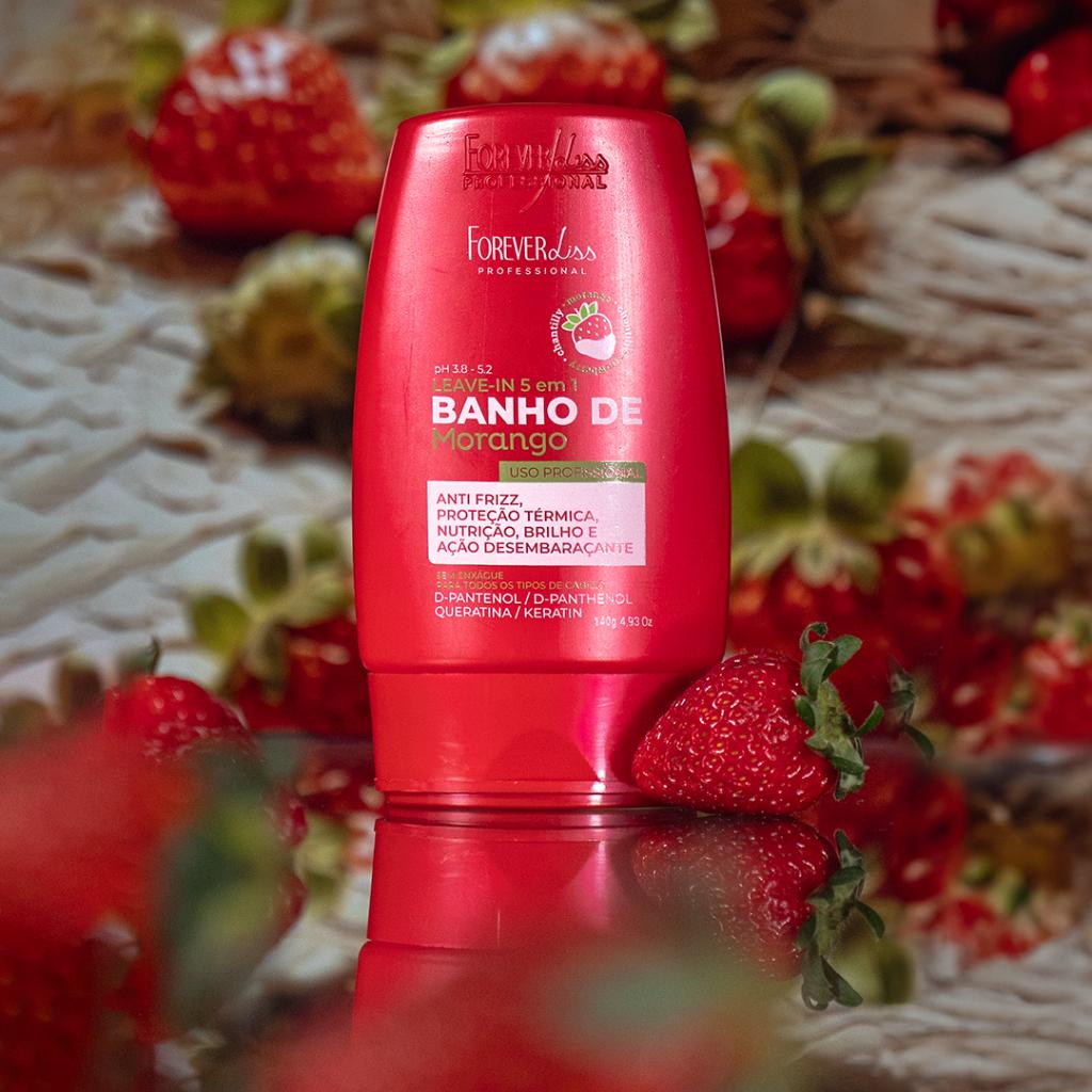 Leave-in Banho De Verniz Morango Forever Liss 140G