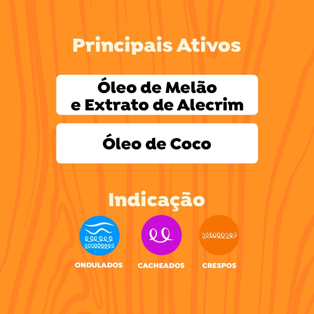Creme Para Pentear Cachinhos Poderosos Melão 1kg