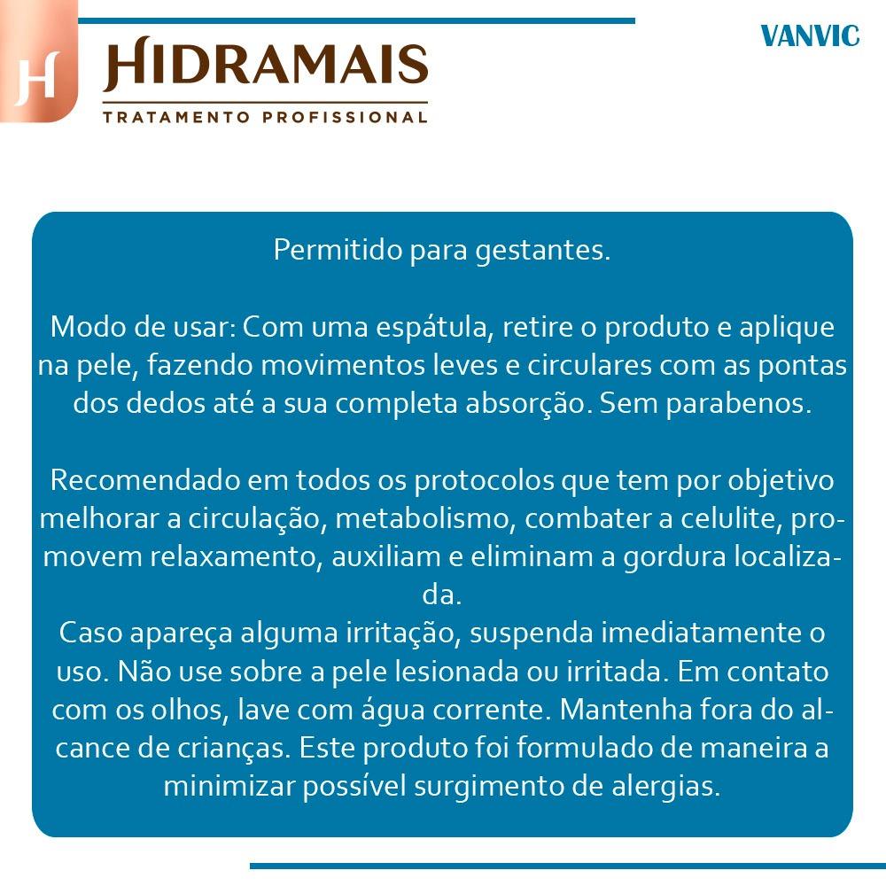 Creme Hidramais Neutro Para Massagem Corporal 1kg Original Hidrante Vitamina E Produto Profissional Modelador