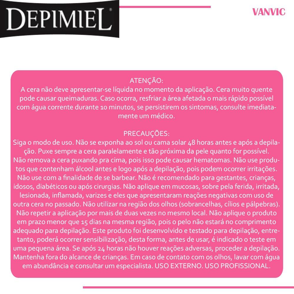Cera Depilatória 1kg Depimiel Sistema Espanhol Mel Pérolas
