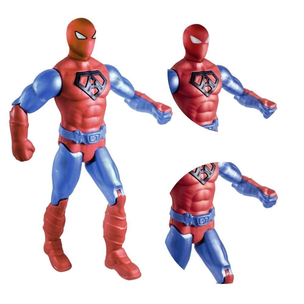 Boneco Grande Articulado Super Herói Vingador Aranha Super Homem Robo Brinquedo Menino Action Figure