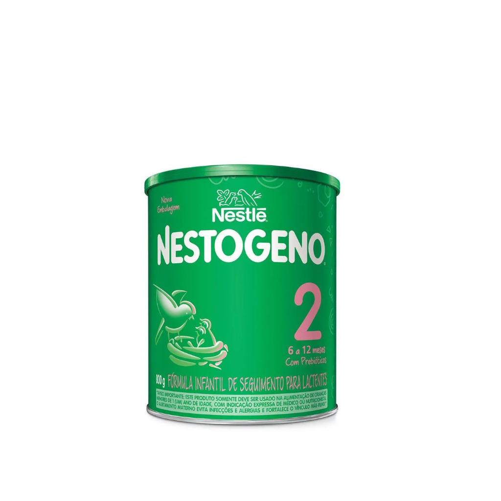 Kit 4x Fórmula Infantil Nestogeno 2 (6 - 12 Meses) 800g Nestlé