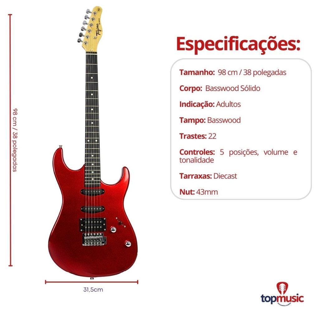 Kit Guitarra Tagima Tg510 Stratocaster Tw + Acessórios