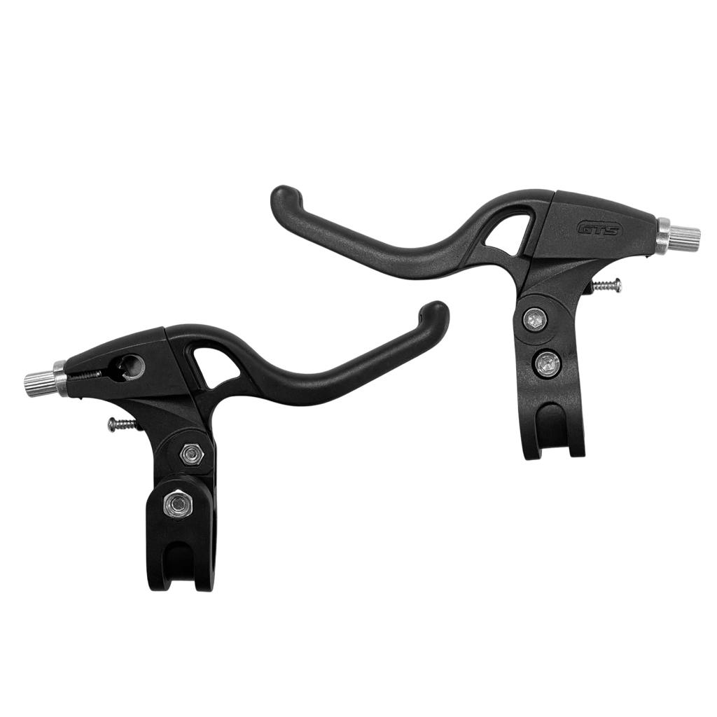 Par De Manetes Maçaneta Gts V-brake Nylon Preto