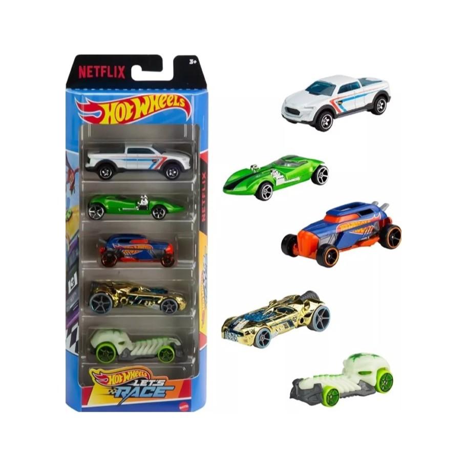 Hot Wheels Kit 5 Carrinhos Básicos Surpresa - Mattel