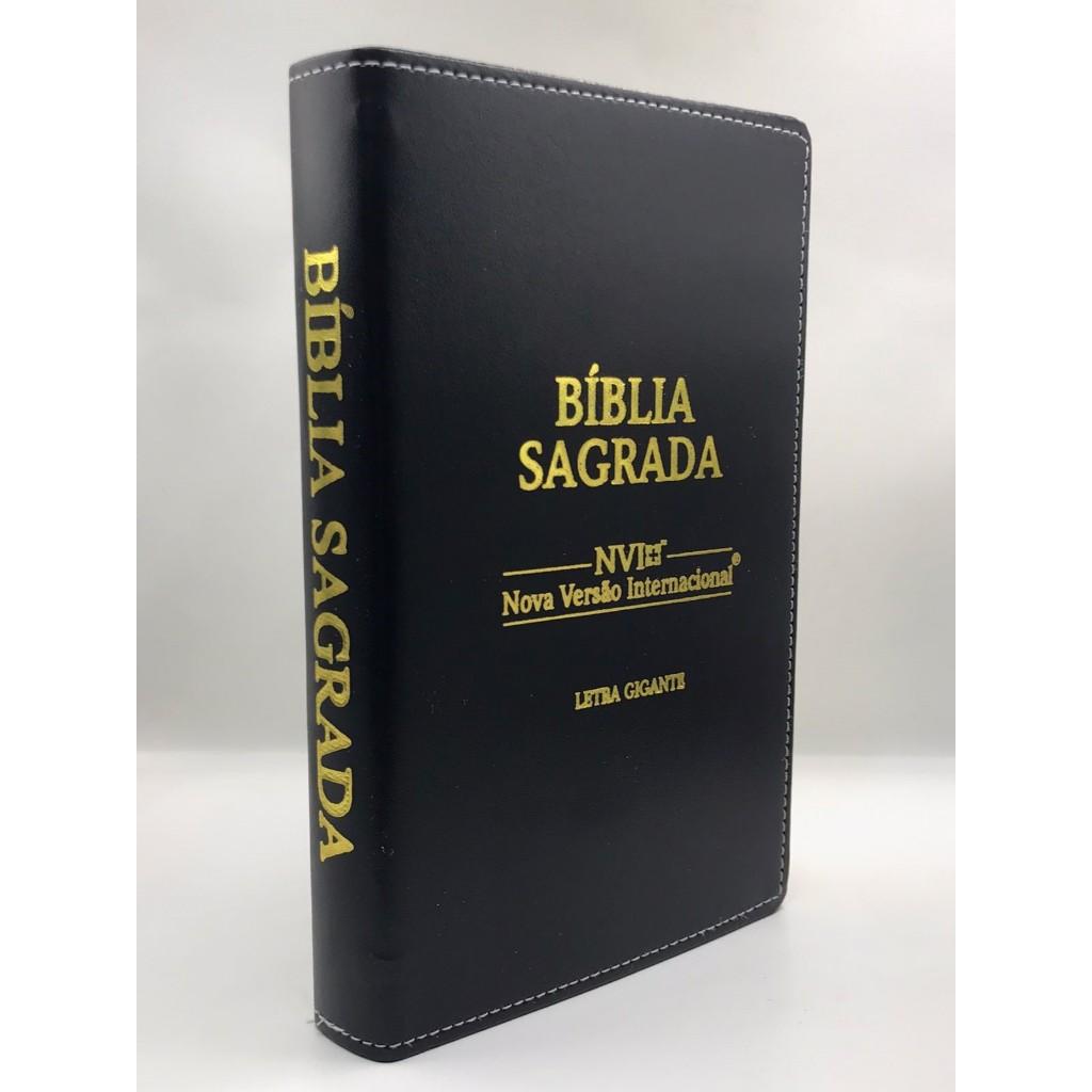 Bíblia Sagrada Nvi Tamanho Grande Capa Flexível Preta