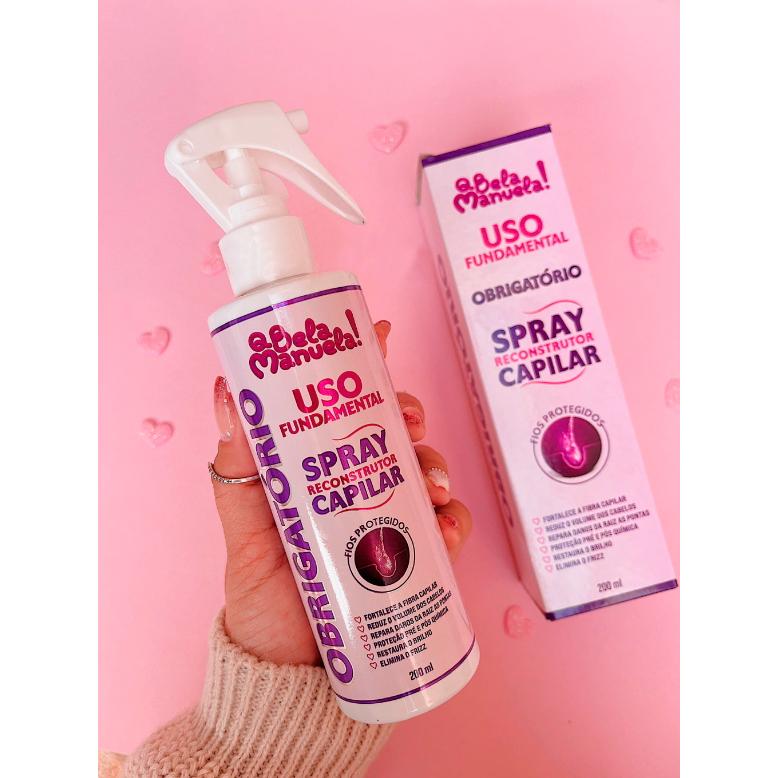 Uso Fundamental Spray Reconstrutor Capilar 200ml Qbela Manuela