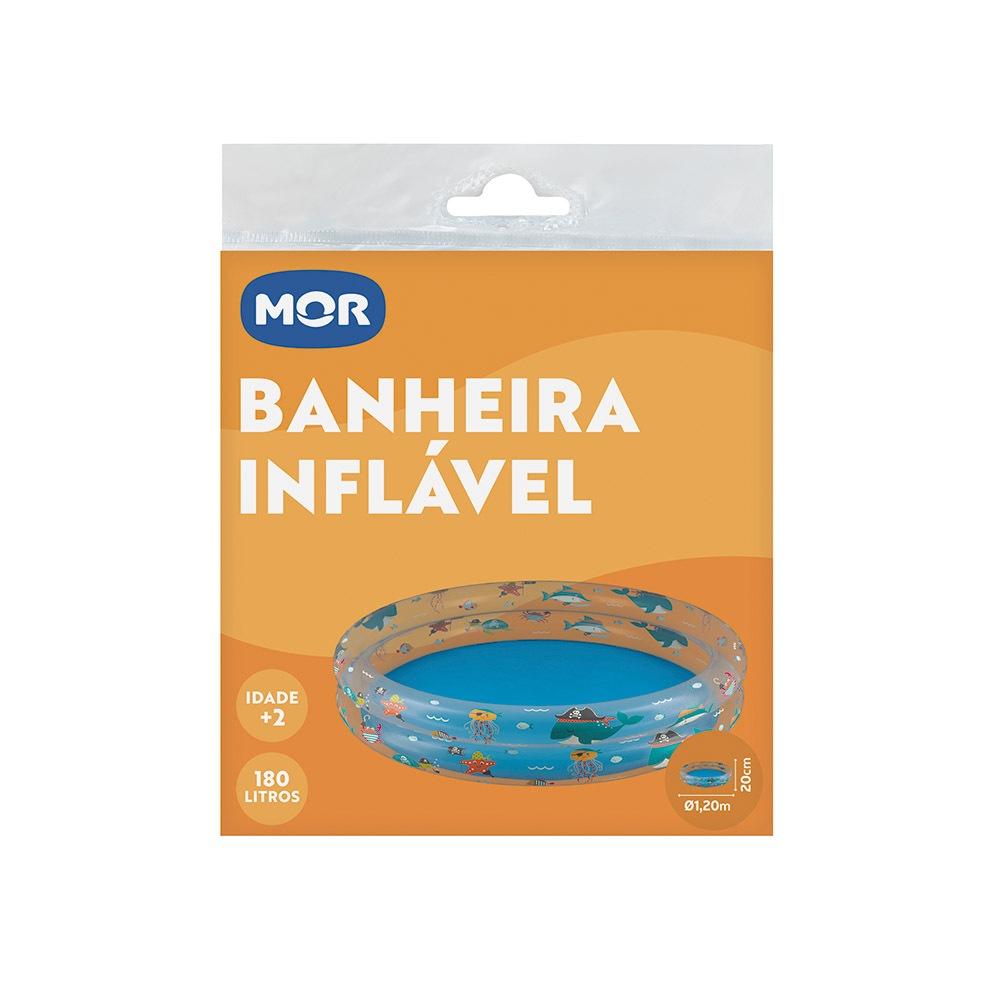Piscina Banheira Inflável Infantil Redonda 120x20cm 180l Mor