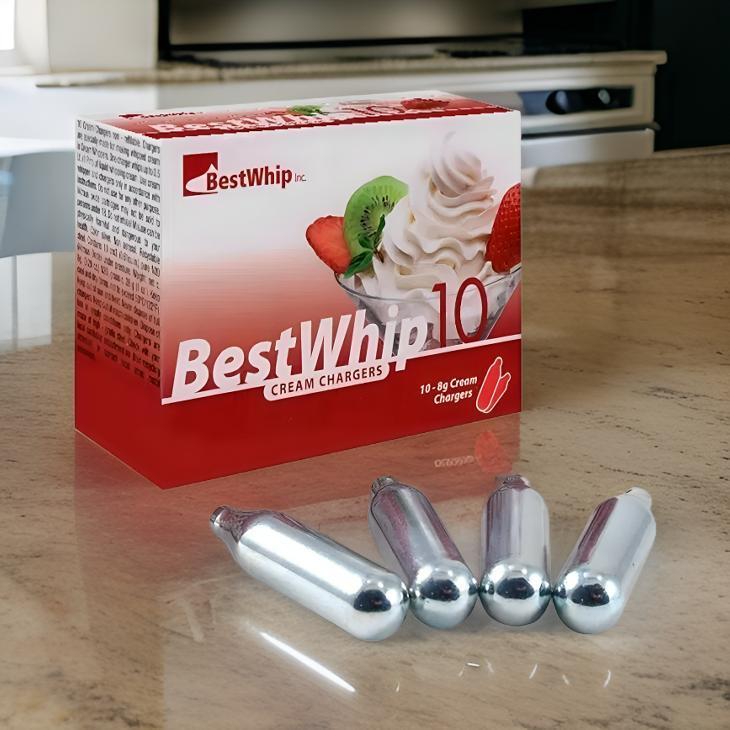 Cápsula Gás Garrafa Sifão De Chantilly C/10 Unidades Bestwhip