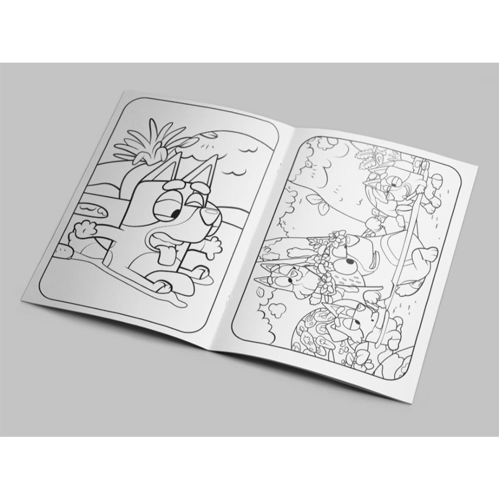 Bluey Livro Para Colorir - O Grande Jardim