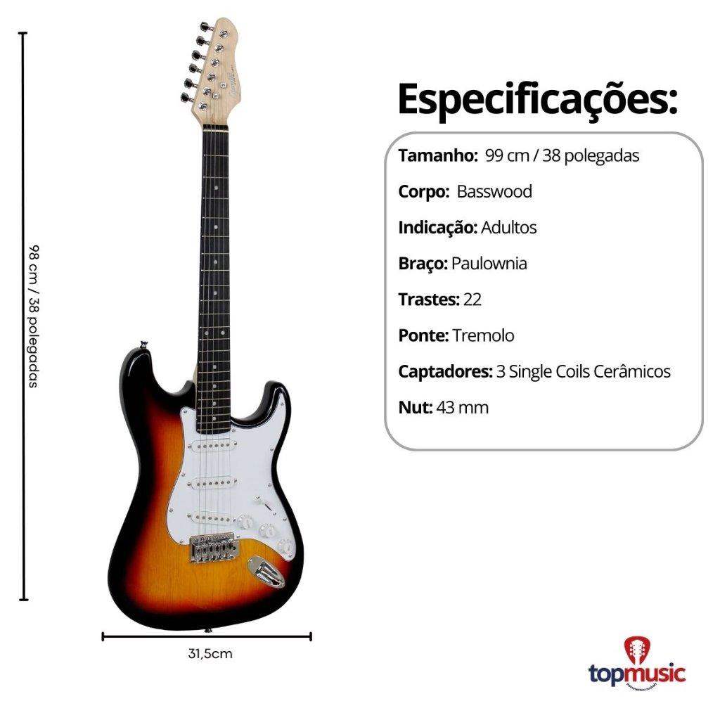Guitarra Giannini Elétrica Stratocaster G100