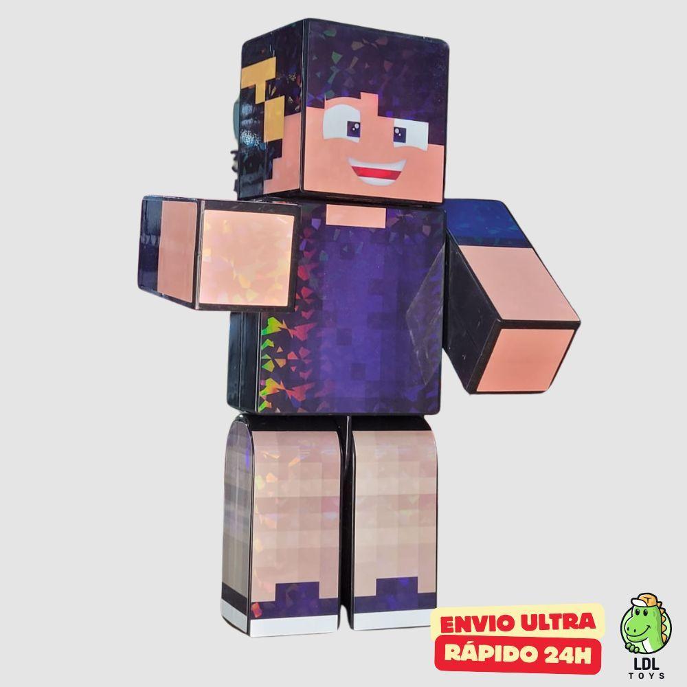 Boneco Gamer Skin Marcelo Drv Articulado Gamer Youtuber 25cm Algazarra