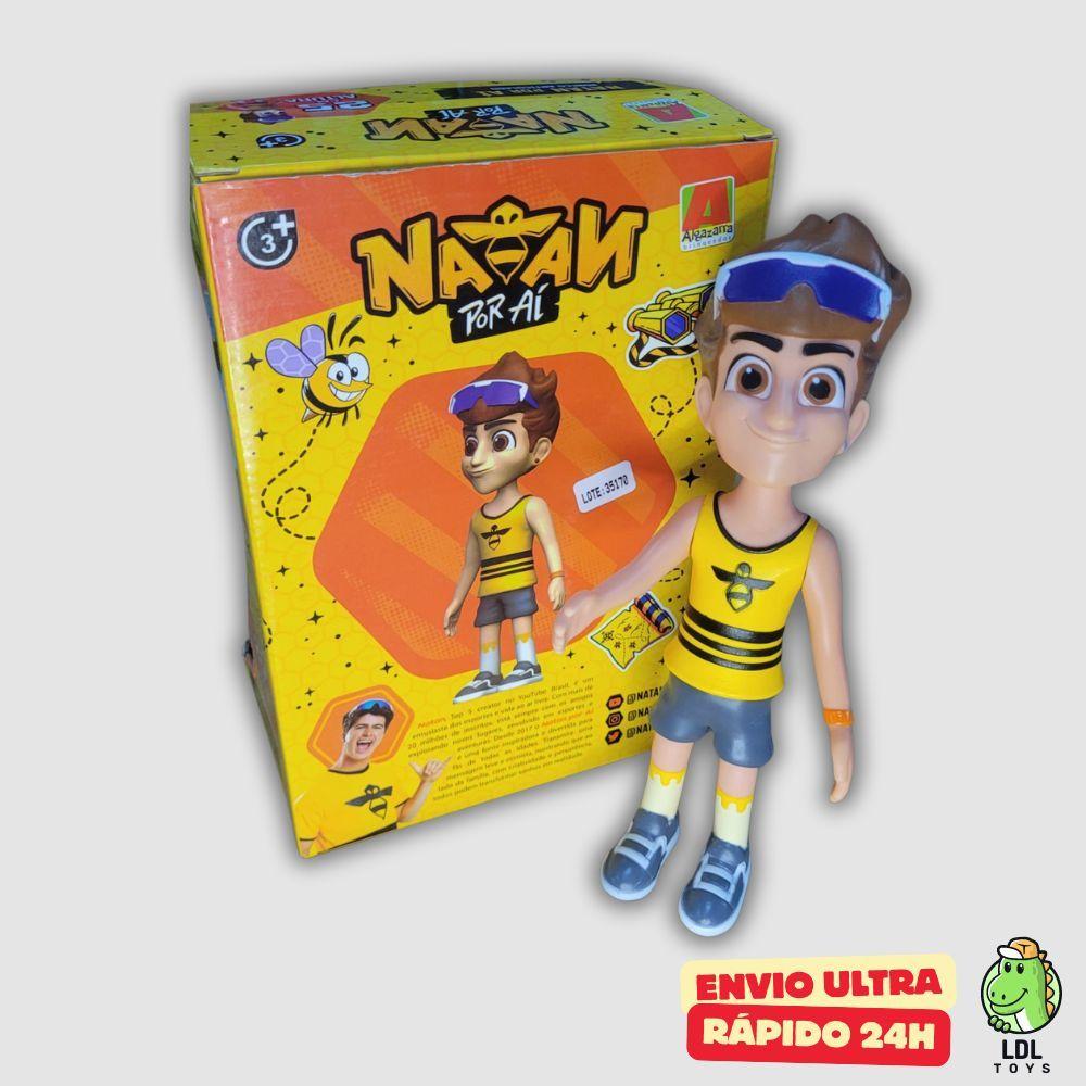 Boneco Vinil Gamer Skin Articulado Gamer Natan Por Ai Toyart Youtuber 25cm Algazarra