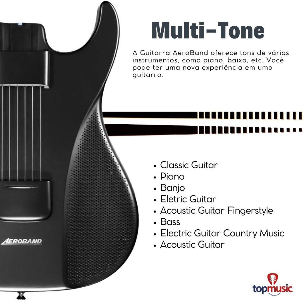 Guitarra Aeroband Ag01 Midi Bluetooth Digital Desmontável