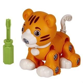 Brinquedo Educativo Monta E Desmonta Animais Selvagens Com Chave De Montagem