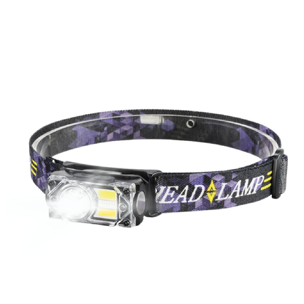 Lanterna Para Cabeça LED 3000 Lumens 3 Em 1 Luminária Profissional Recarregável Com USB