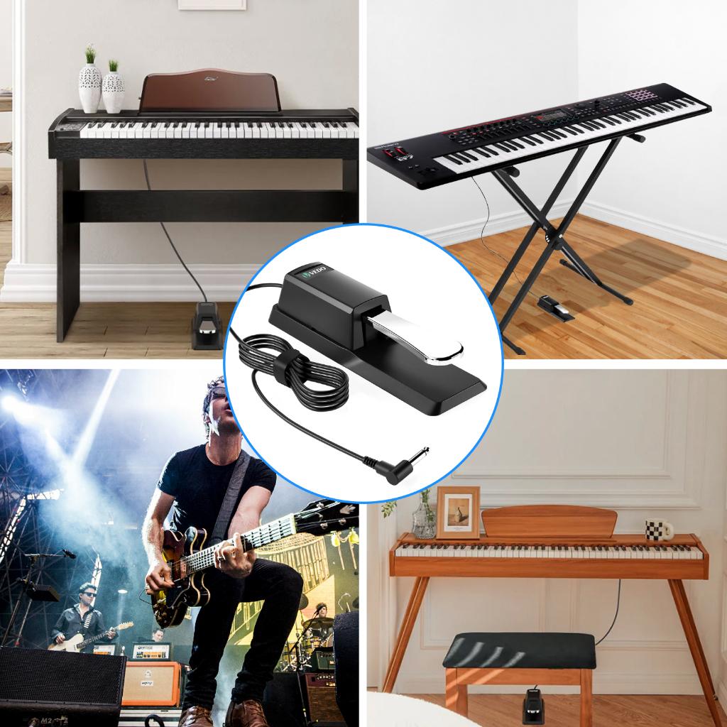 Piano Sustain Damper Pedal Teclado Universal Roland Piano Eletrônico Pedal Teclado Eletrônico Acessórios Para Instrument