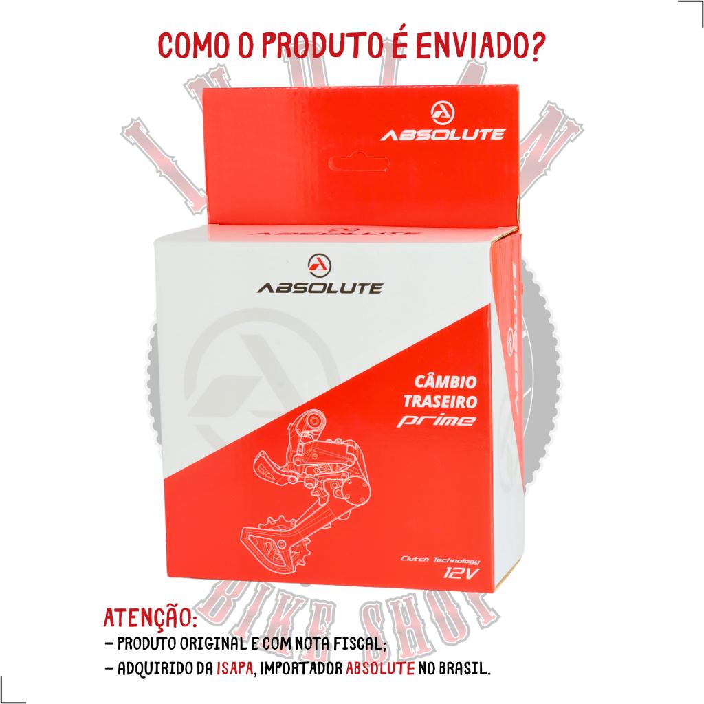 Kit Relação Absolute Prime 12V - Câmbio Traseiro + Alavanca - 1x12v